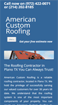 Mobile Screenshot of americancustomroofs.com